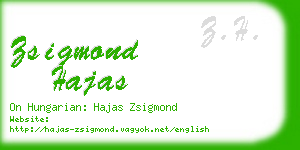 zsigmond hajas business card